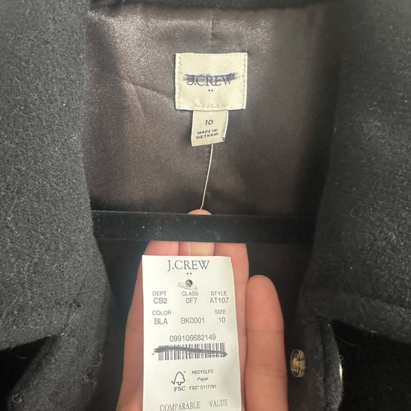 J.CREW Factory, Wool-Blend Coat, MSRP $378, NWT - Picture 6 of 16